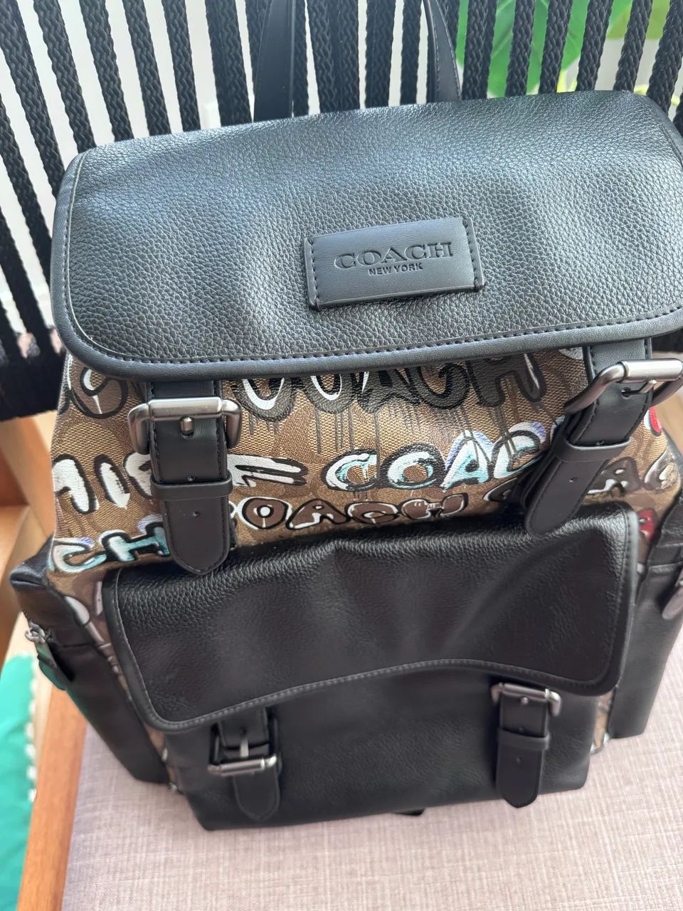 Mochila Masculina Couro legítimo - COACH