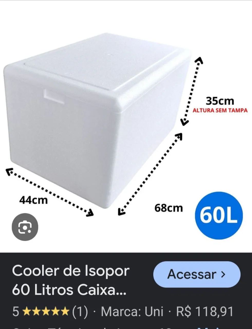 Caixa de isopor  - Foto 2