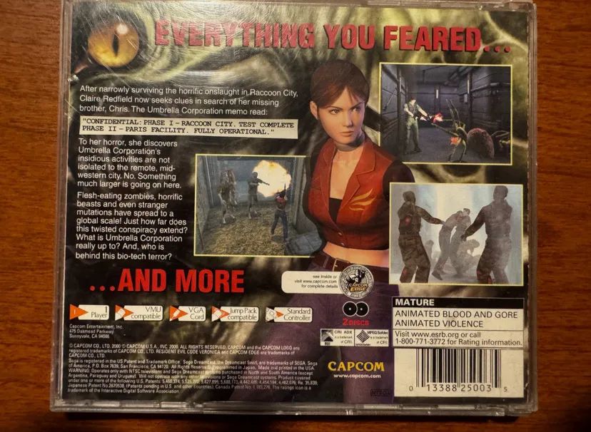 Resident Evil Code. Veronica EUA Dreamcast - Foto 4