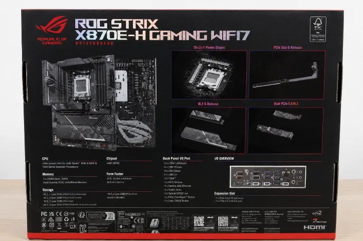 PLACA MÃE AMD ROG STRIX X870E-H GAMING WIFI - Foto 2