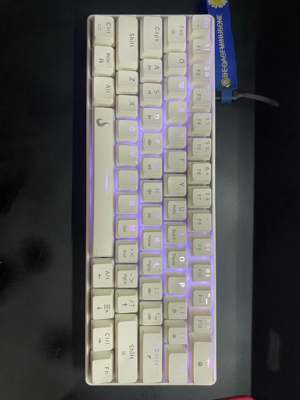 Teclado mecânico rise 60% switch marrom  - Foto 3
