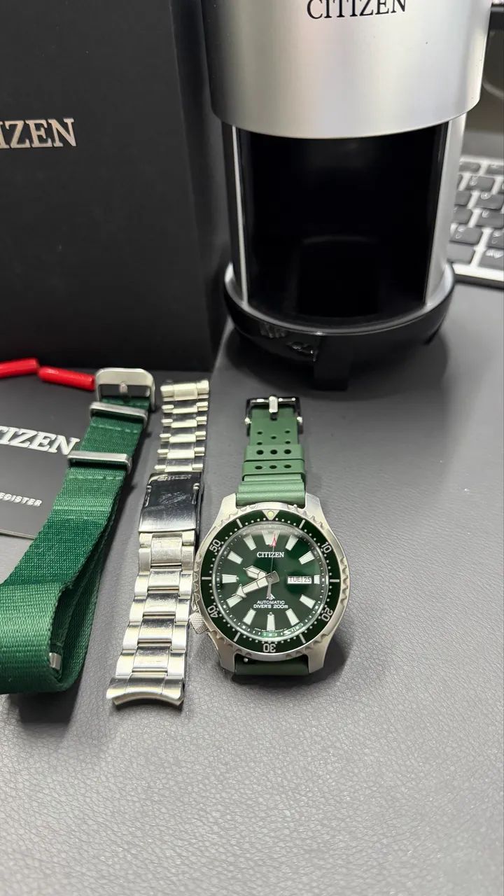 Citizen Promaster Fugu NY0151-59X Automático + 2 Pulseiras - Foto 3
