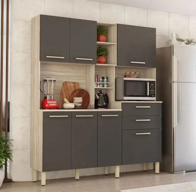 Armário de Cozinha 7 Portas 2 gavetas Encanto ( Novo Direto da Fabrica ) - Foto 4