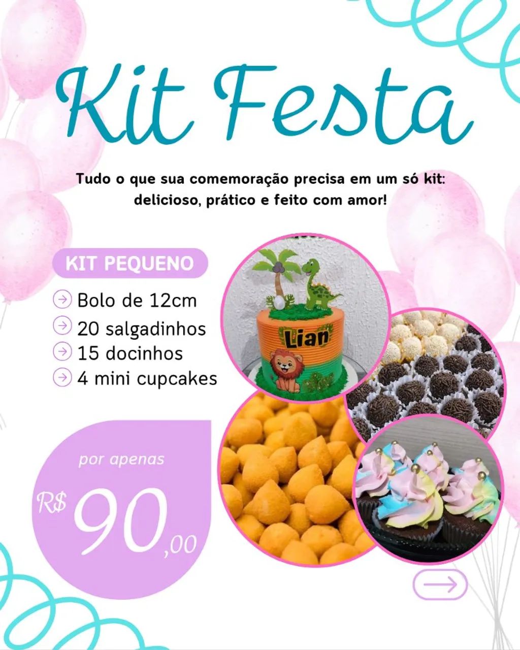 Kit festa promoção