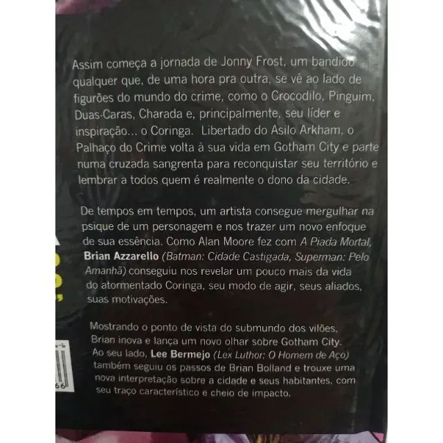 CORINGA DE BRIAN AZZARELLO E LEE BERMEJO DC COMICS PANINI batman asilo arkham robin - Foto 3