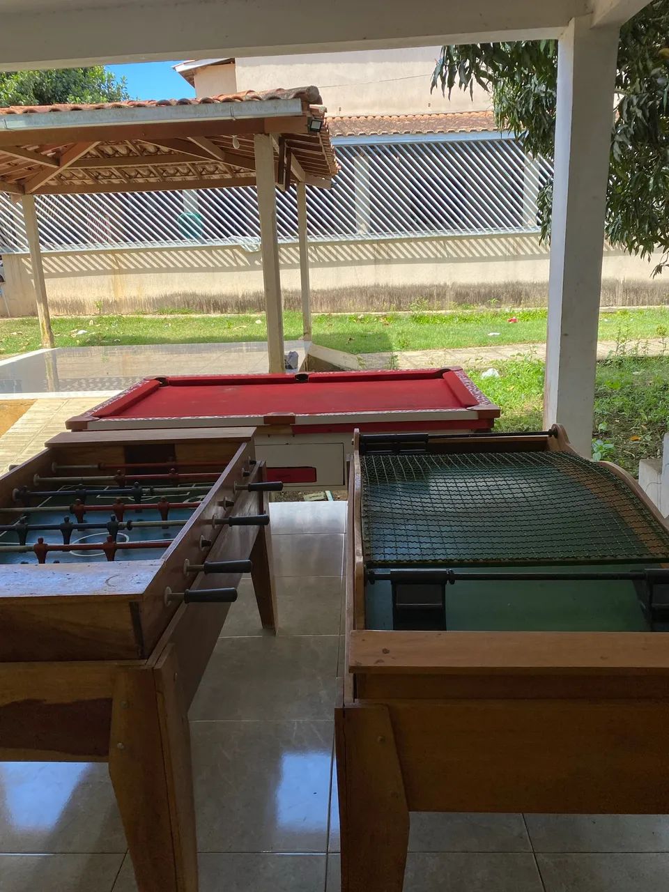 Sinuca, totó e ping pong 