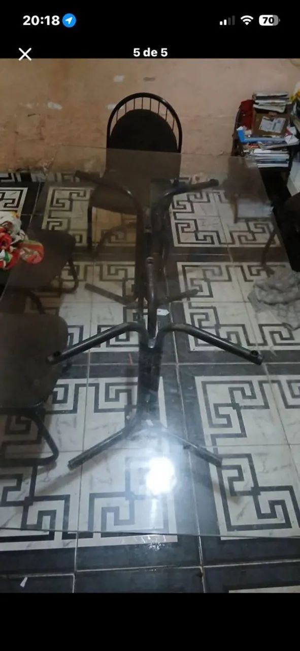 Tampão de mesa de vidro 