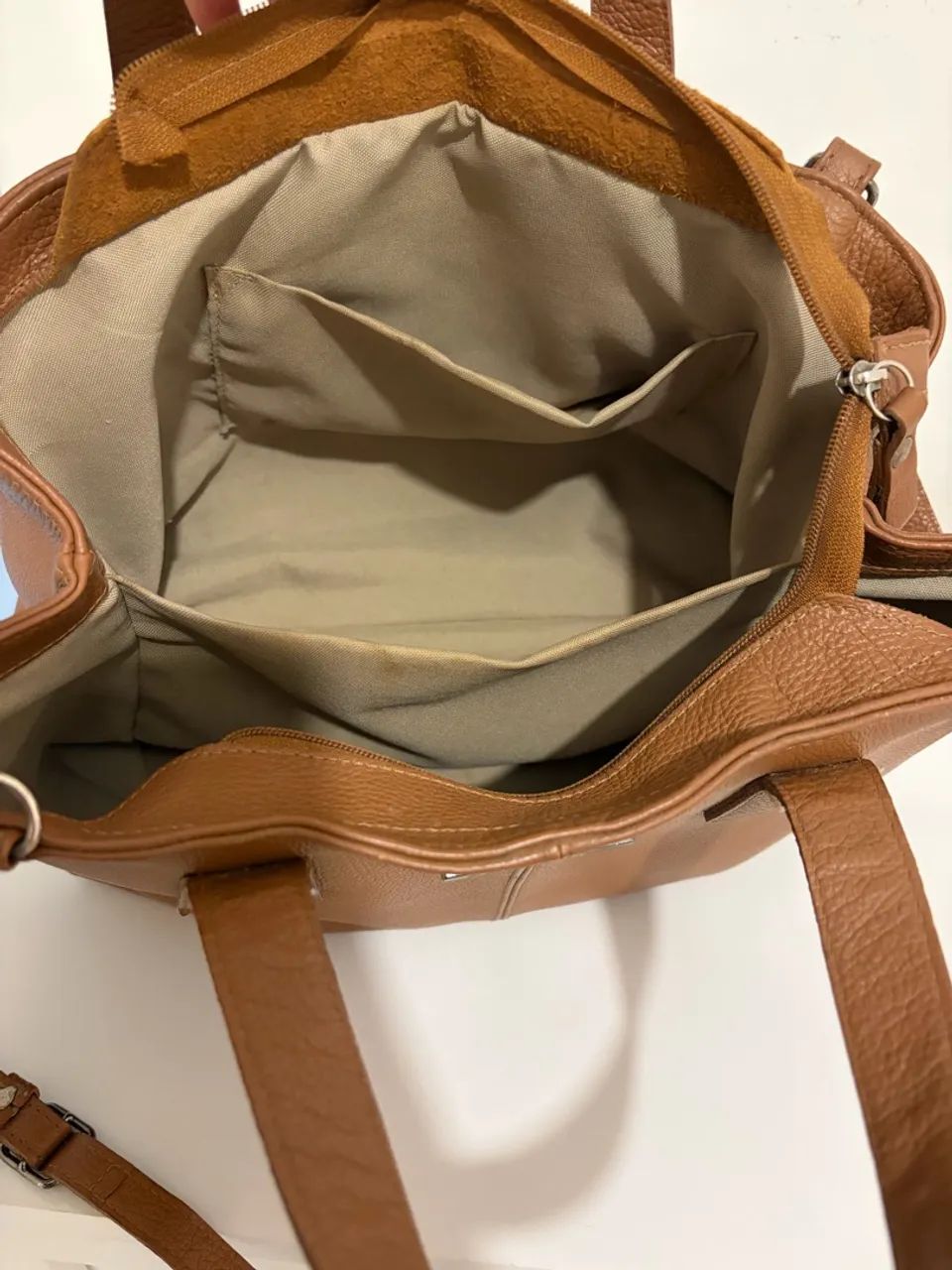 BOLSA TOTE CARAMELO COURO - Foto 2