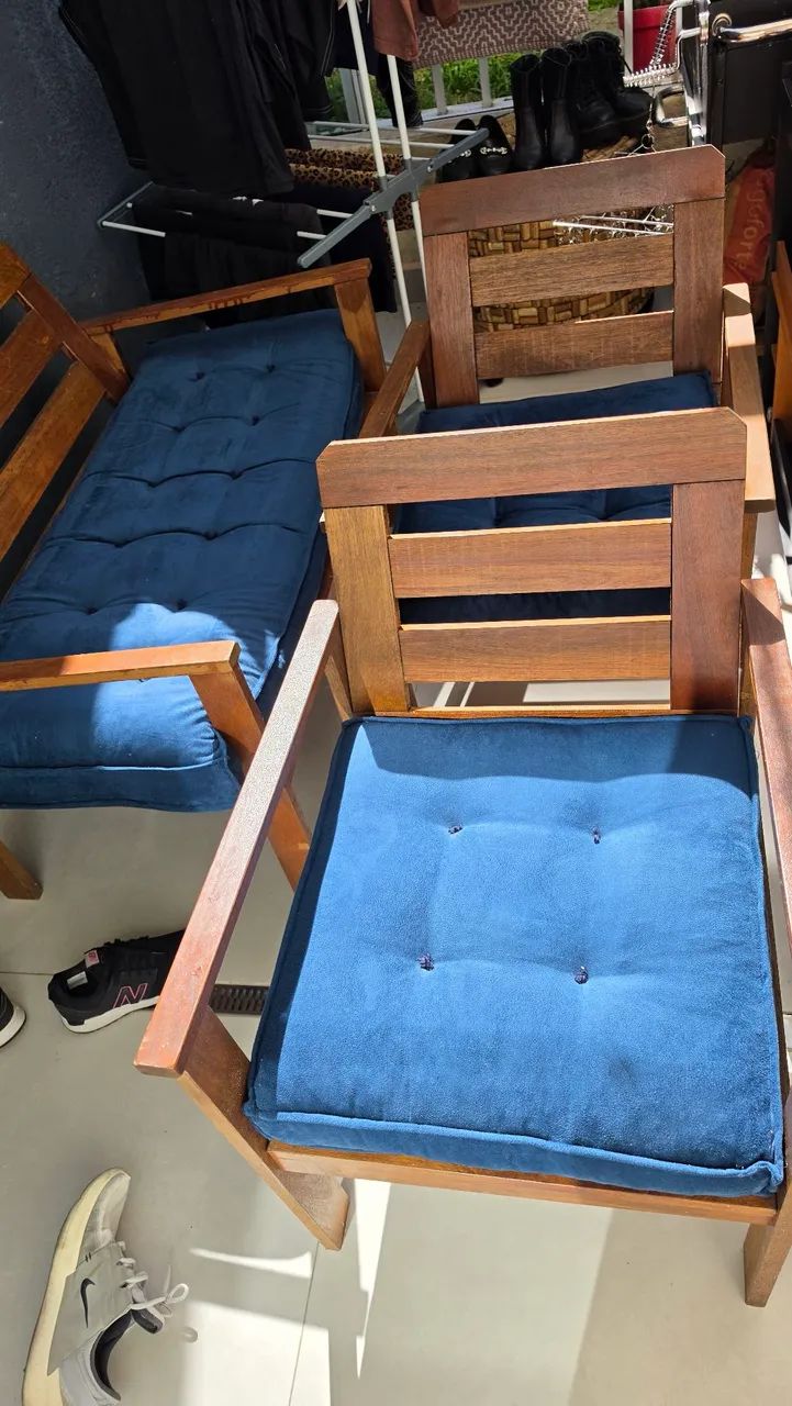 Conjunto Sofá, Poltronas para varandas. - Foto 3