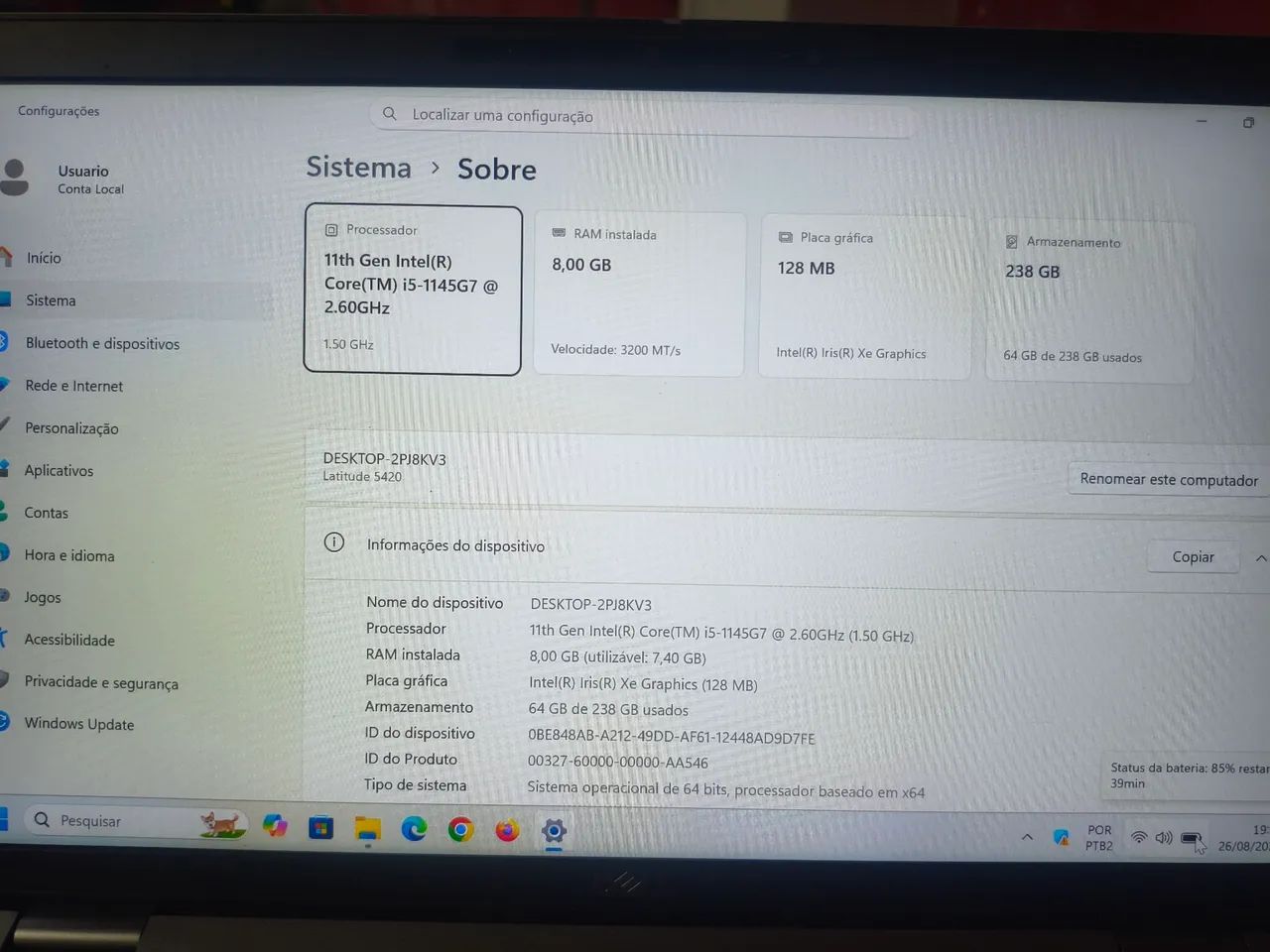 Notebook Dell Latitude 5420 - Foto 5