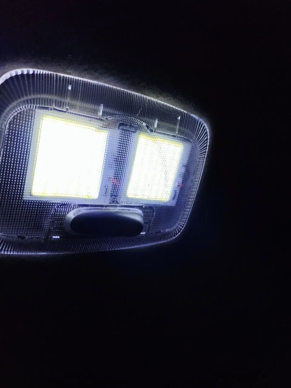 Placa led luz de teto carro 