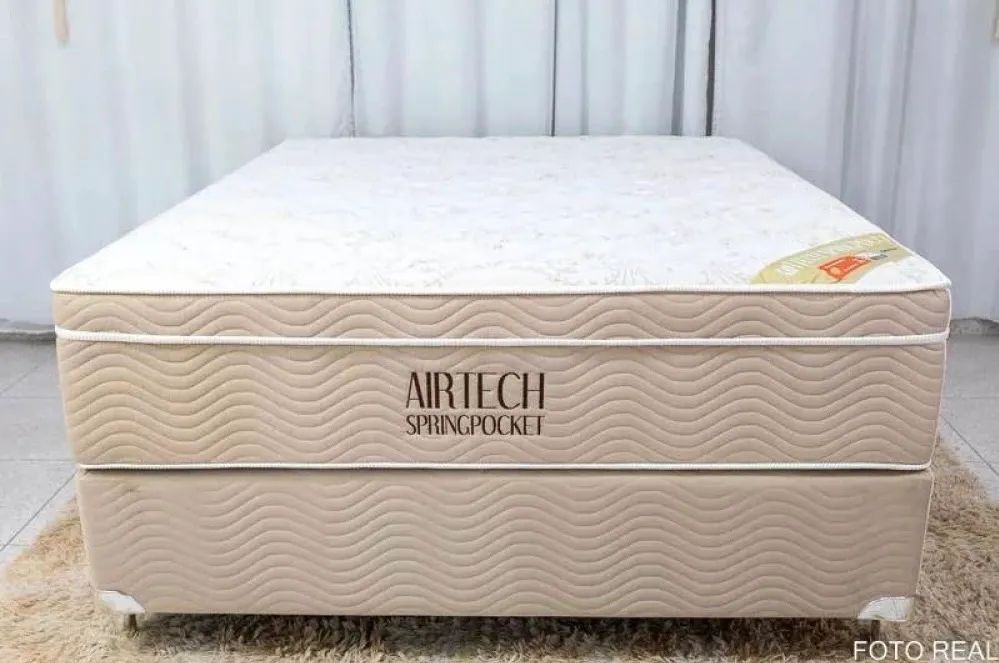 Cama Box Super King Ortobom Airtech Spring Pocket com Molas ensacadas - Entrega Imediata  - Foto 3