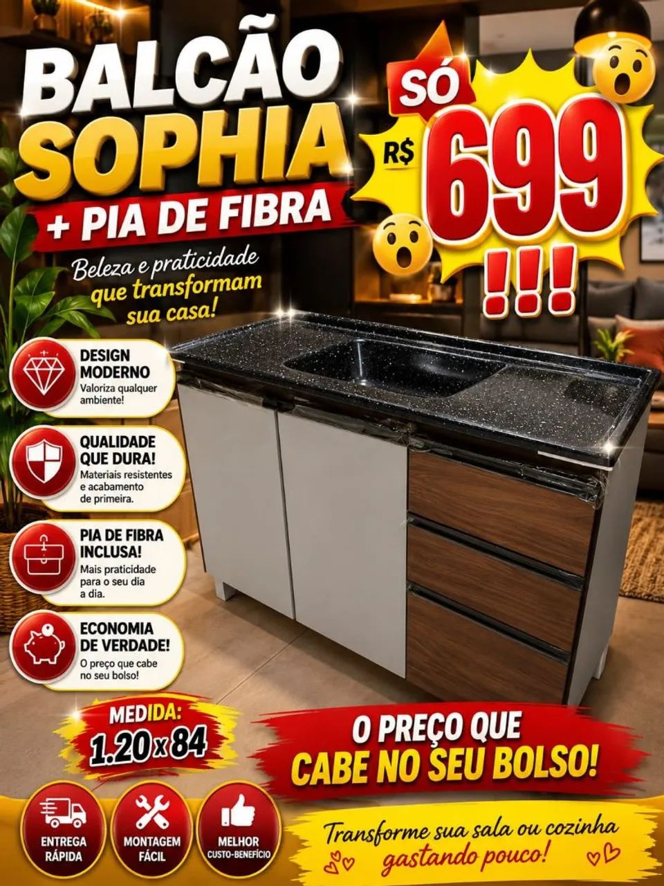 Balcão Sofia