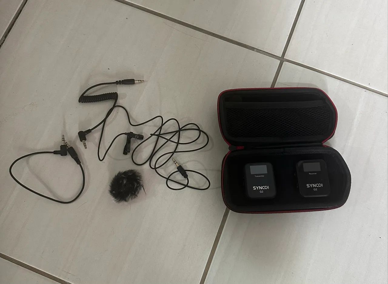 Microfone Sem Fio SYNCO G2 A2 - Transmissor + Receptor