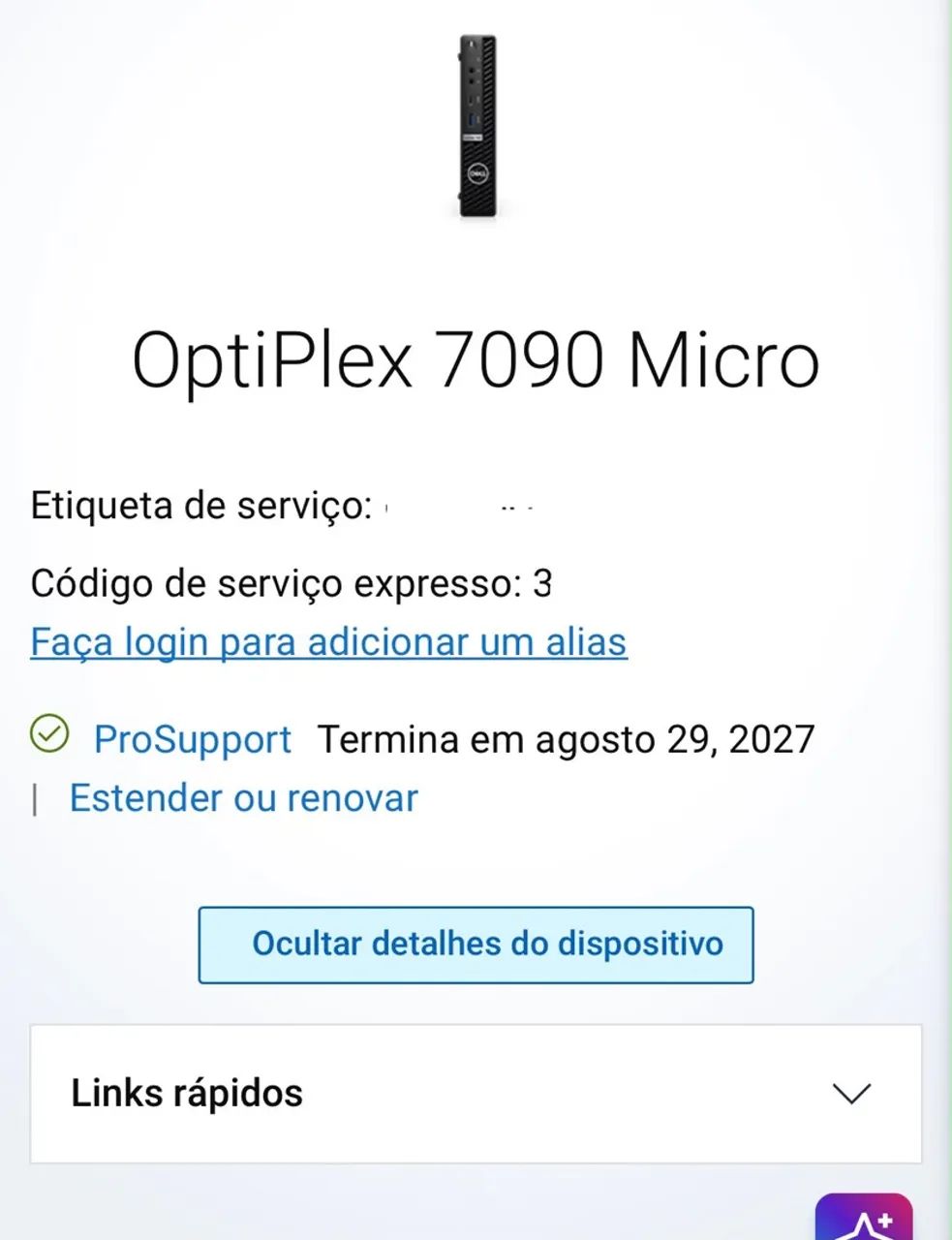 COMPUTADOR DELL OPTIPLEX 7090 MICRO - KIT COMPLETO - Foto 5