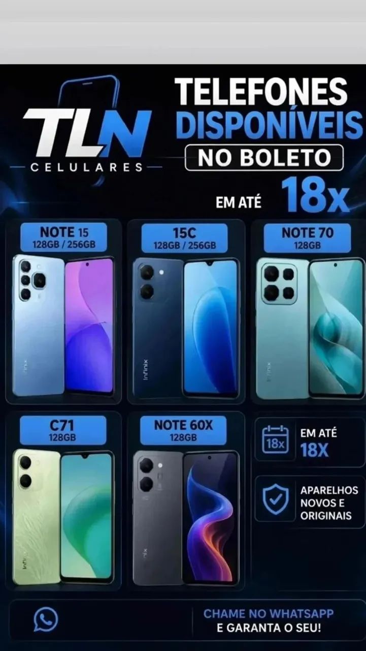 Celular novo com parcelamento no boleto e aprovação facilitada. - Foto 3