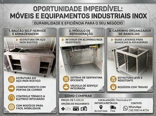 EQUIPAMENTO PARA COZINHA INDUSTRIAL E RESTAURANTE