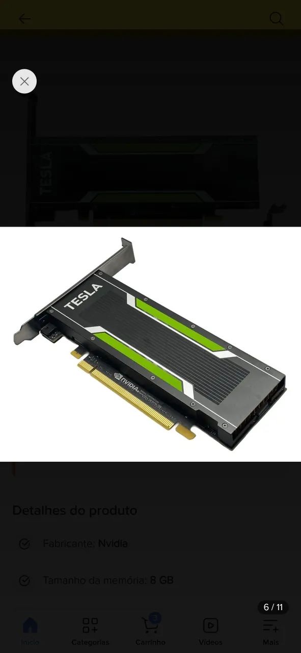 GPU Tesla p4 - Foto 5