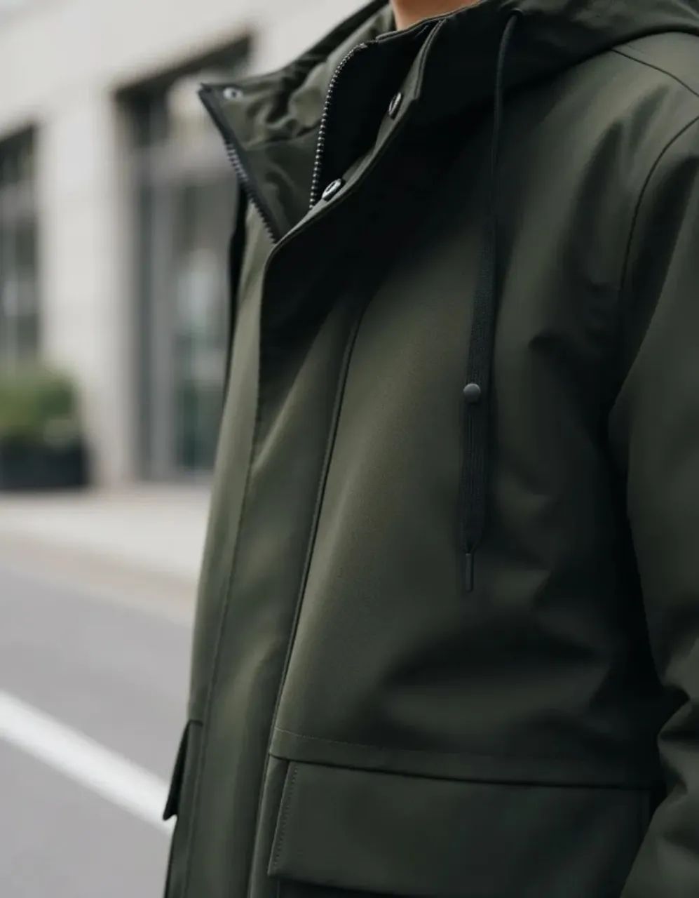 jaqueta parka masculina com capuz hering - Foto 2