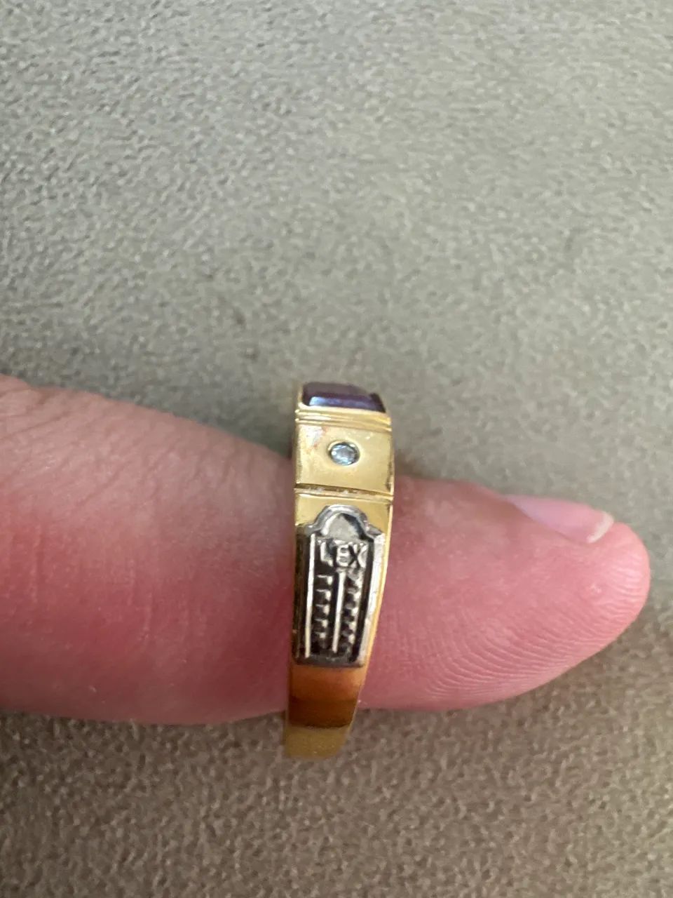 Anel Ouro 18k com Rubi - Foto 3