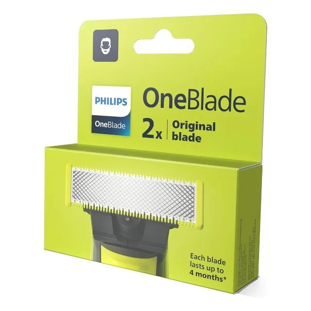 Kit 2 Lâminas de Reposição Originais Philips OneBlade QP220/51  - Foto 3