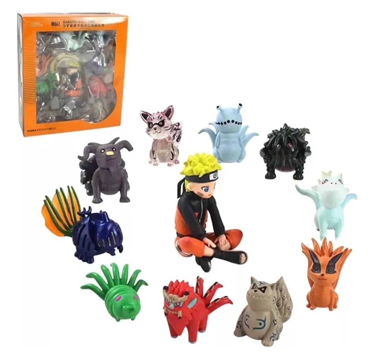 Naruto e todas as bijus kit com 11