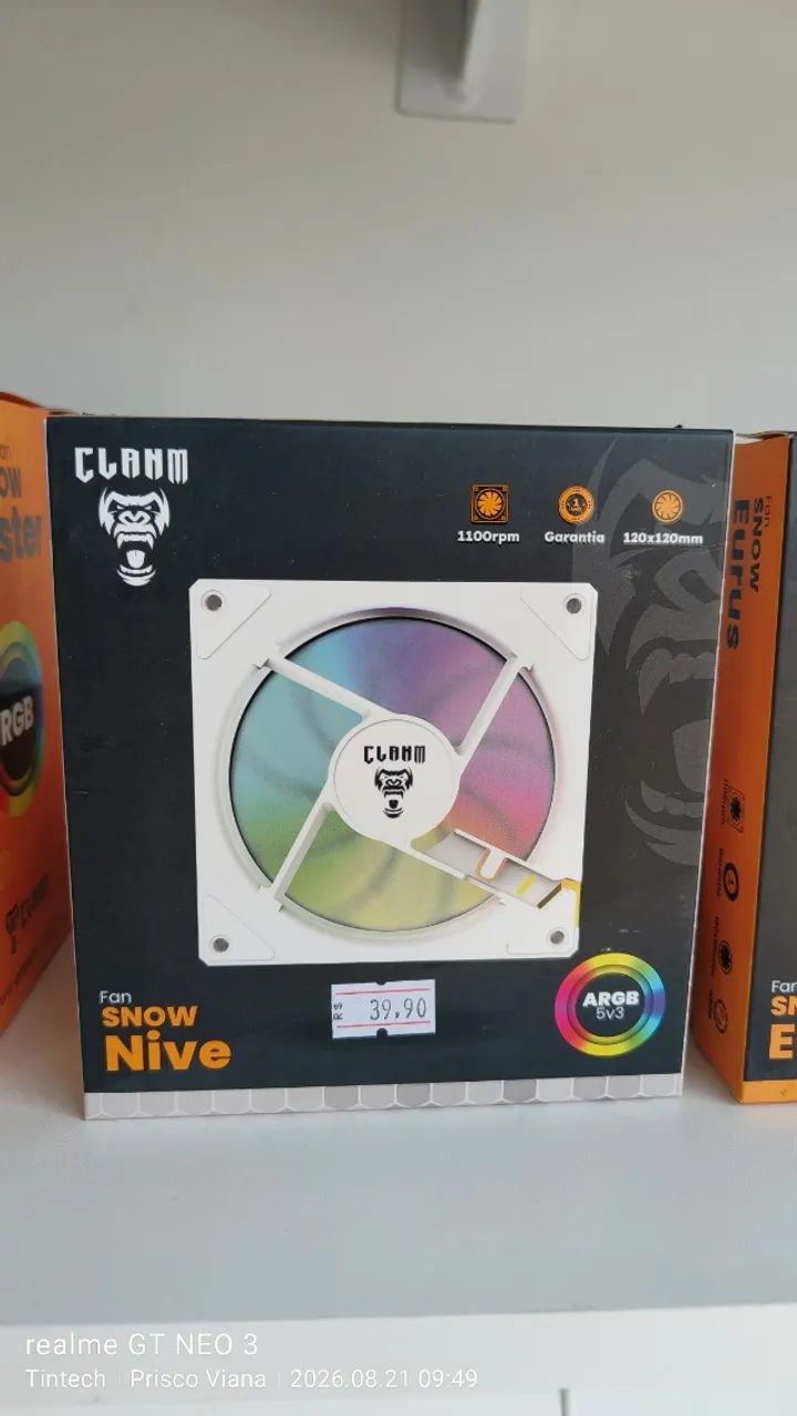 Kit de Coolers 120mm RGB e ARB - Foto 3