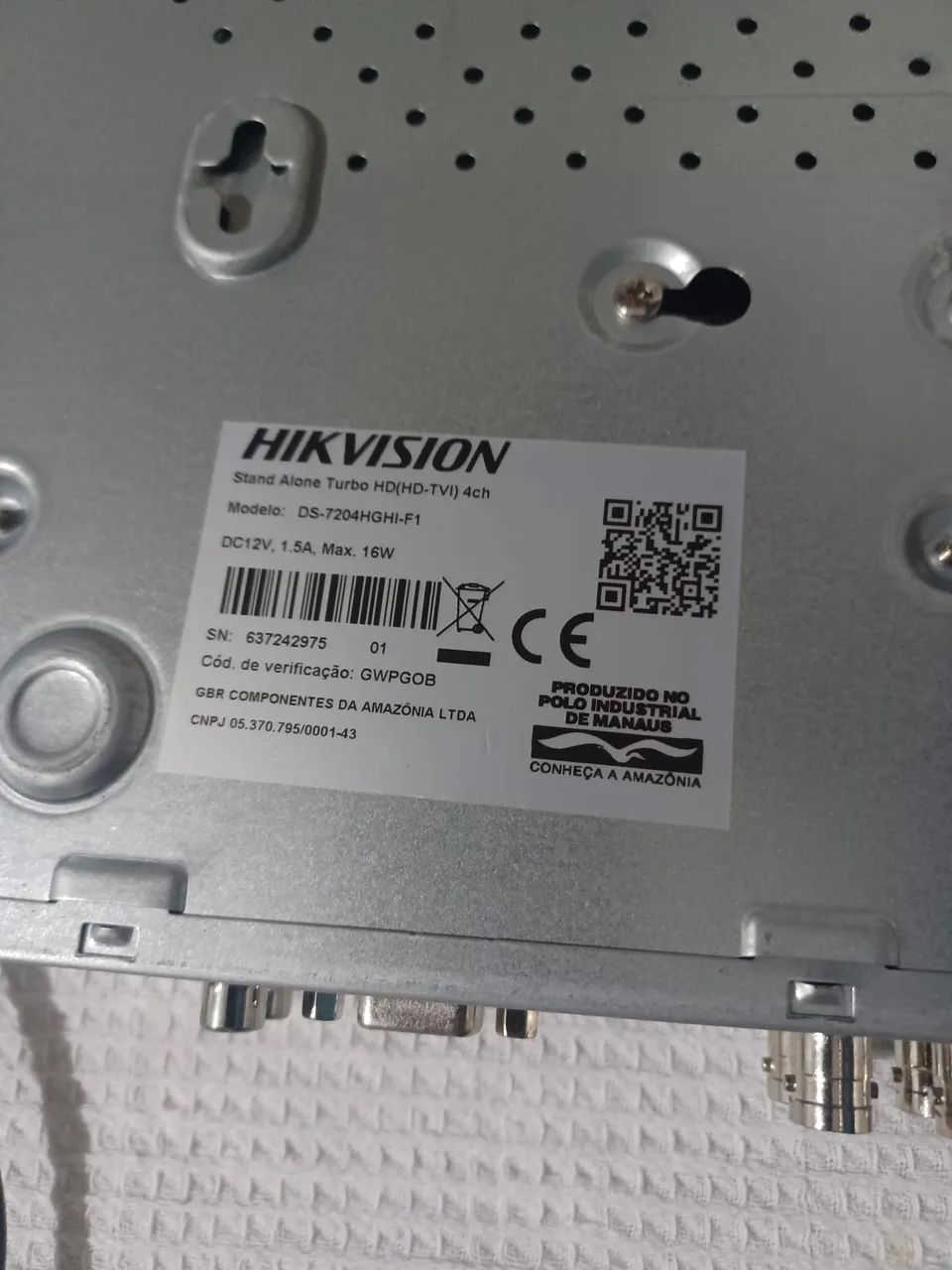 Kit CÂMERA de HILKVISION DVR 4 canais + 2 câmeras funcionando  - Foto 4