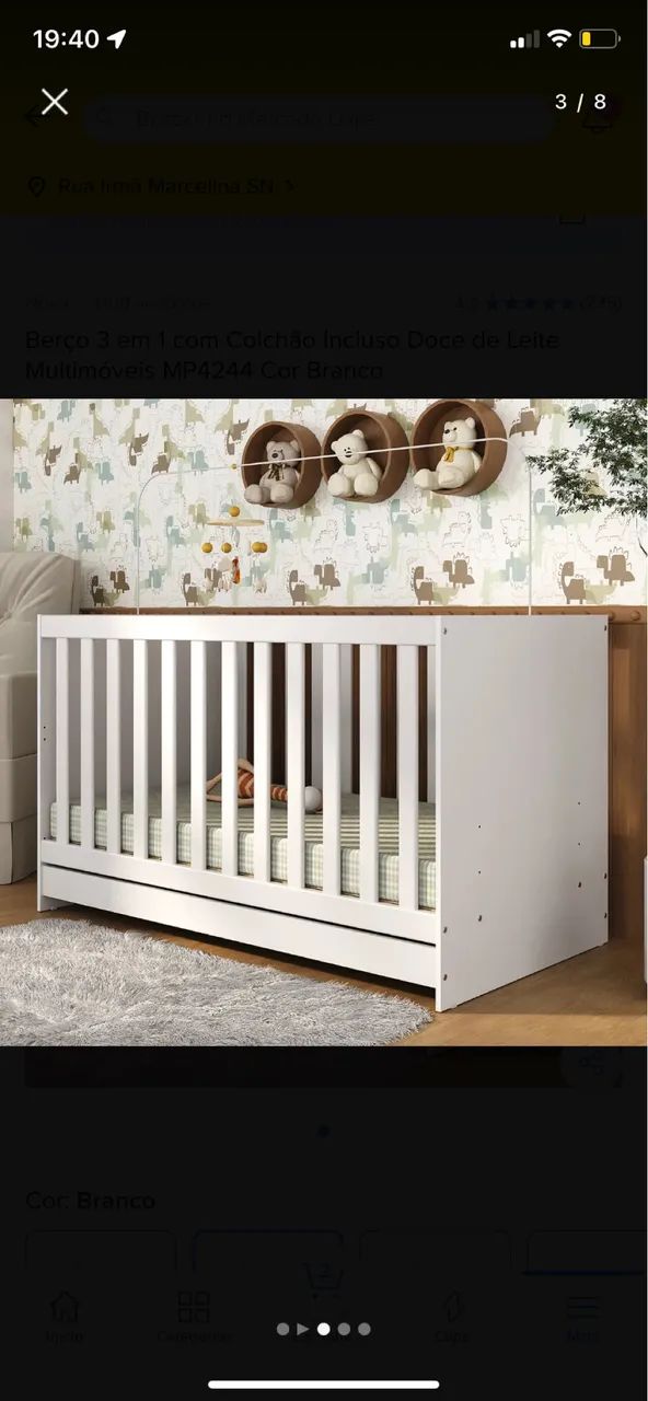 Berço 3 em 1, nunca usado  - Foto 5