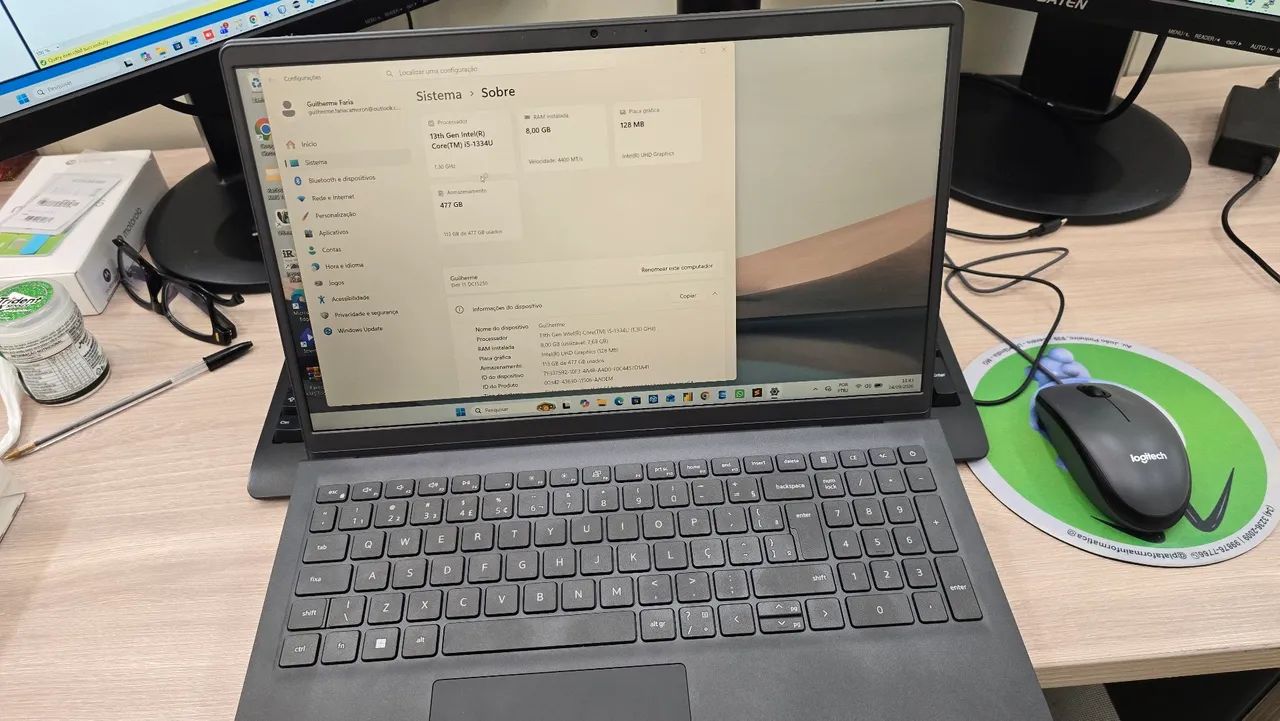 Notebook Dell i5 512gb 8gb