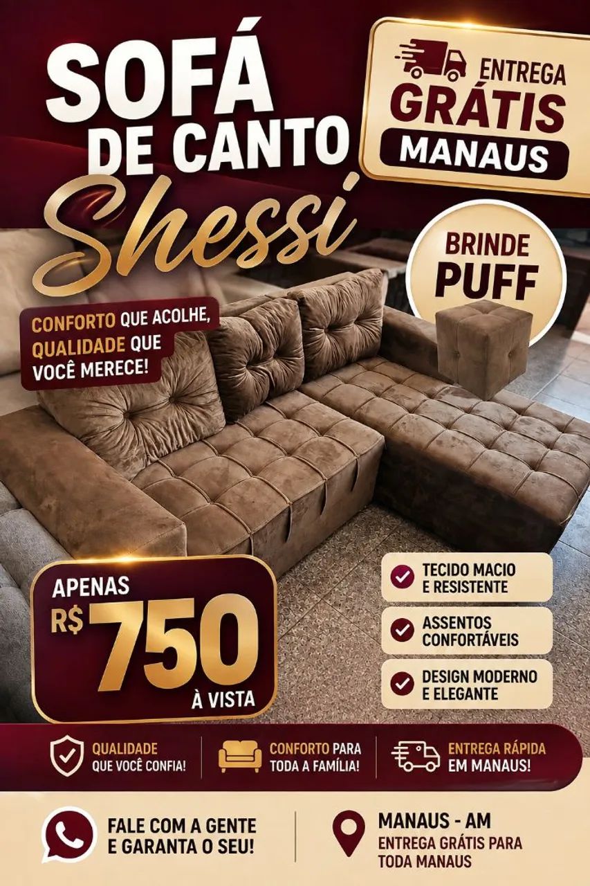 SOFÁ SOFA DE CANTO PRONTA ENTREGA HOJE!!!