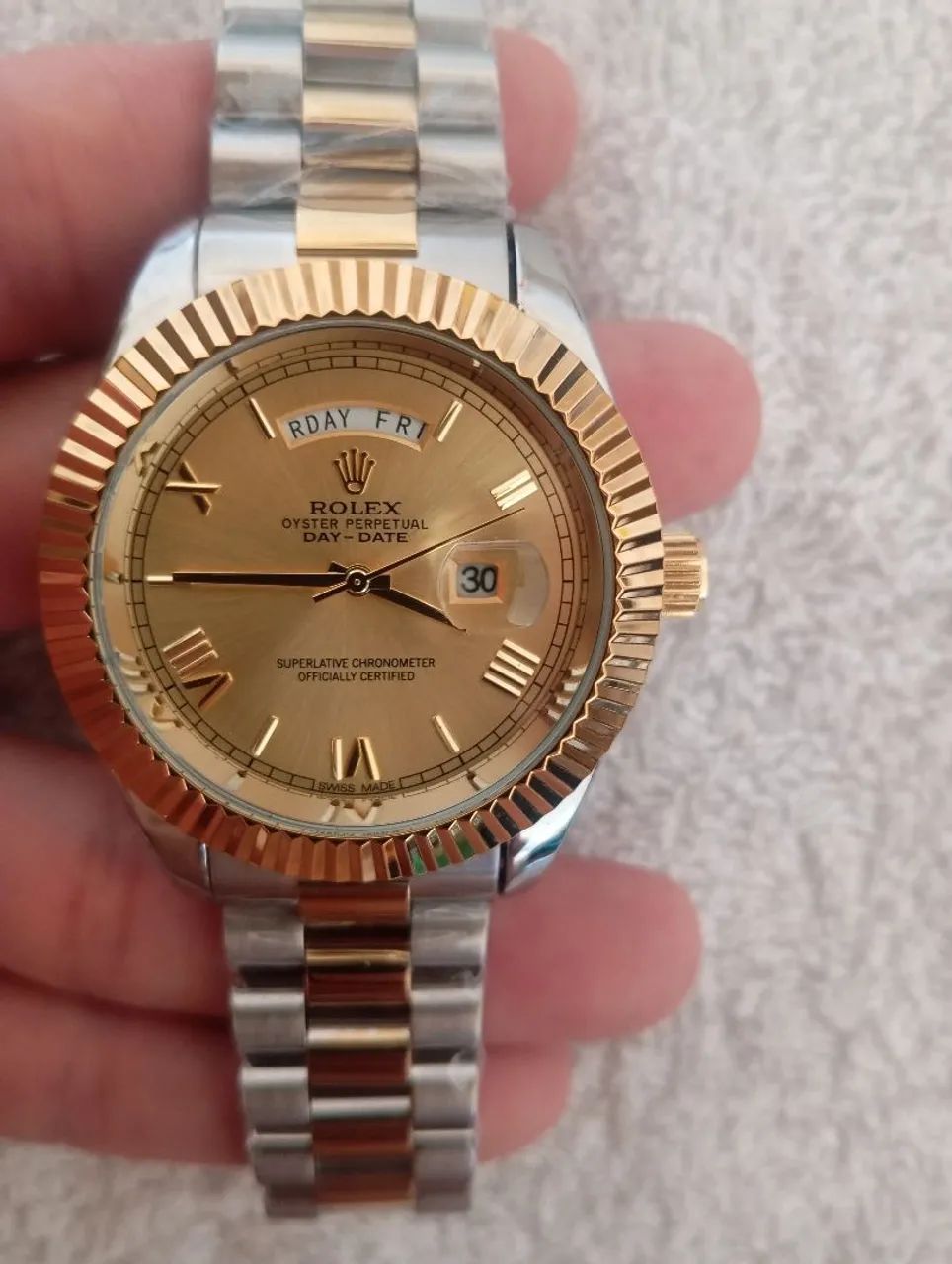 Relógio rolex presidente, 1 linha 100% funcional  - Foto 2