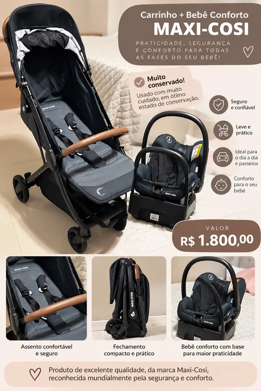 Carrinho de Bebê MAXI-COSI