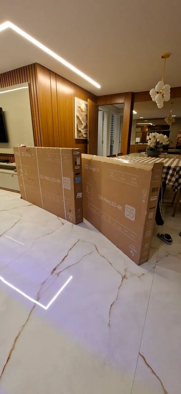 Smart TV TCL C6K 55 Polegadas Nova com caixa, garantia e nota fiscal, som e imagem TOP - Foto 2