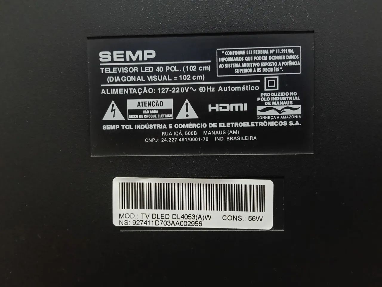 TV Semp 40 polegadas  - Foto 3