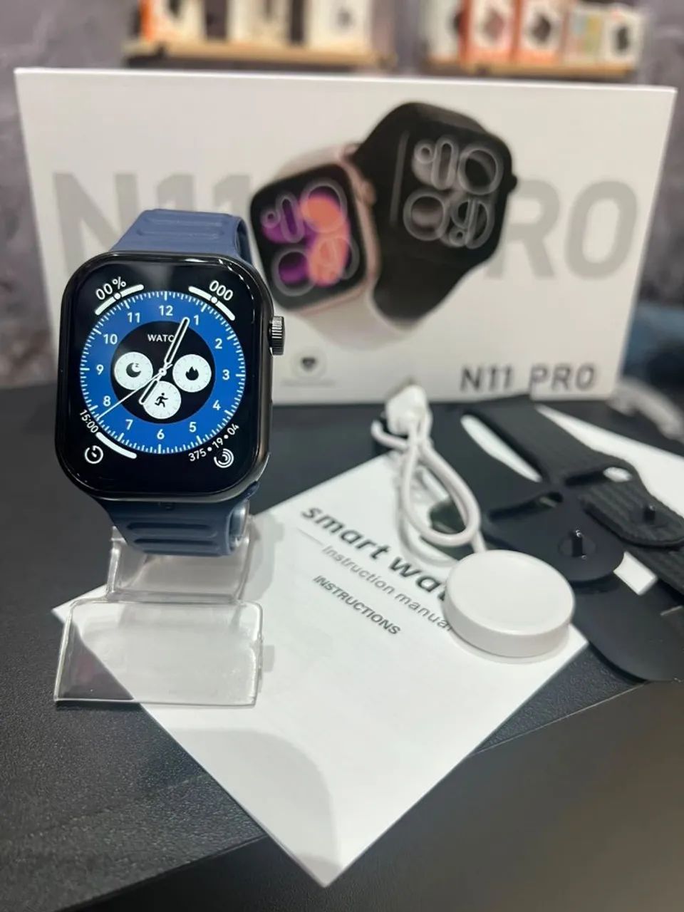 Relogio smartwatch N11 pro + 3 pulseiras 
