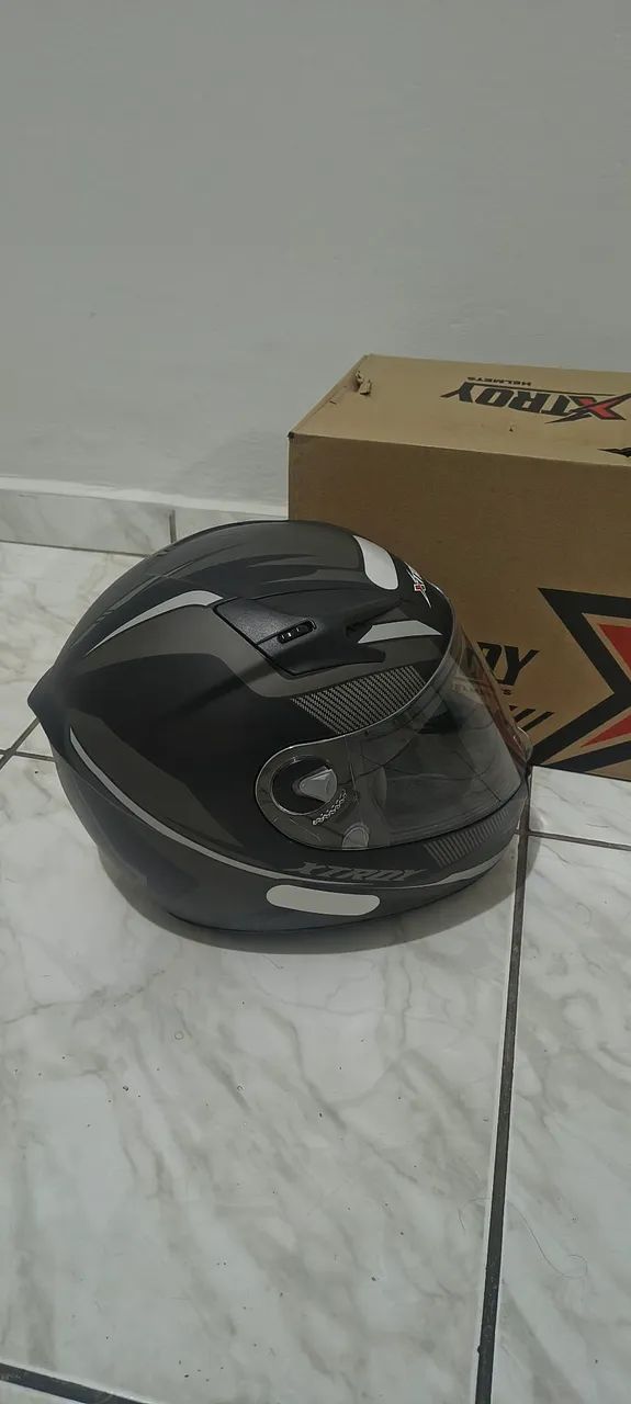 Capacete Ebf Xtroy Drone PRETO E PRATA - Foto 2
