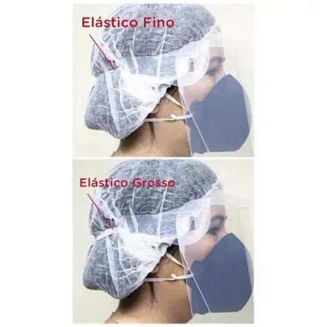 PROTETOR FACIAL TRANSPARENTE C/ ELÁSTICO - Foto 4