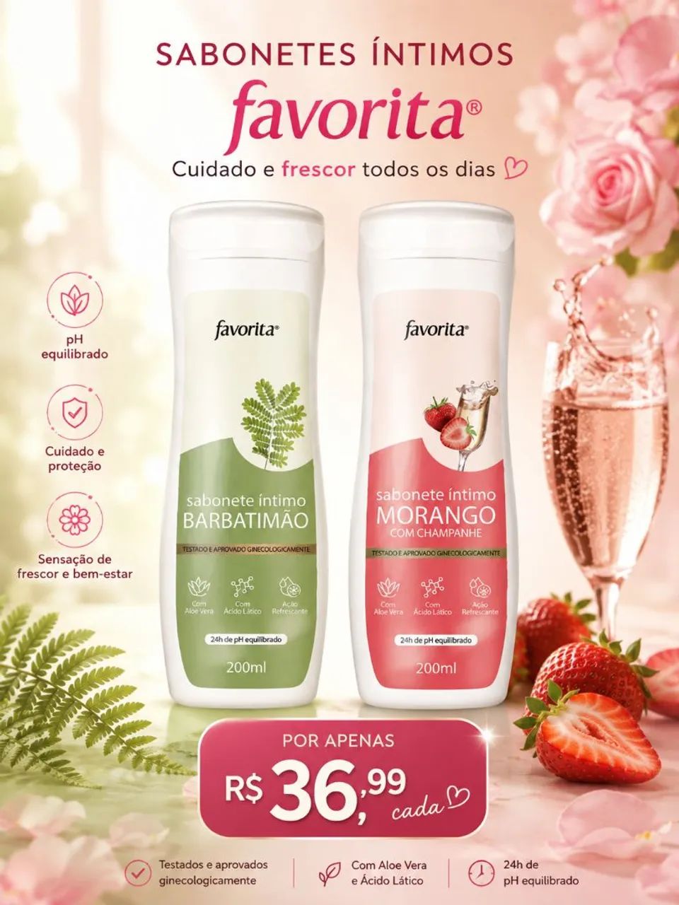 Sabonete íntimo Favorita 