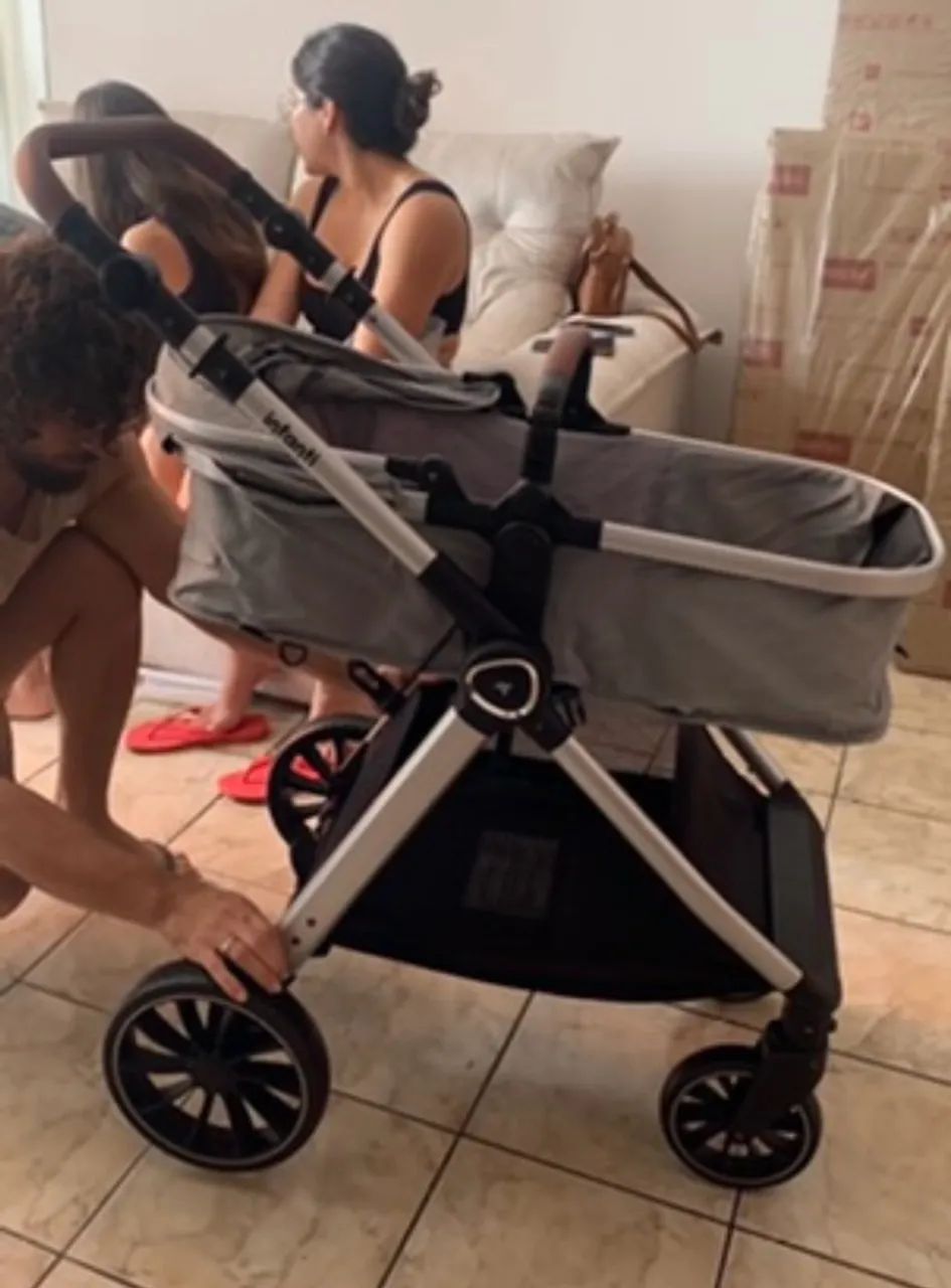 Carrinho de bebê 3 em 1 - Foto 3