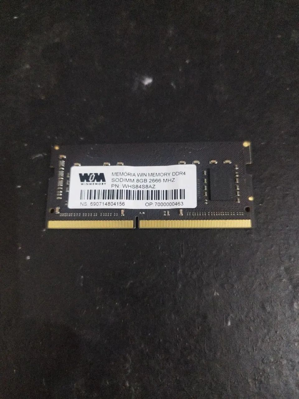 Memória ddr4 notebook 