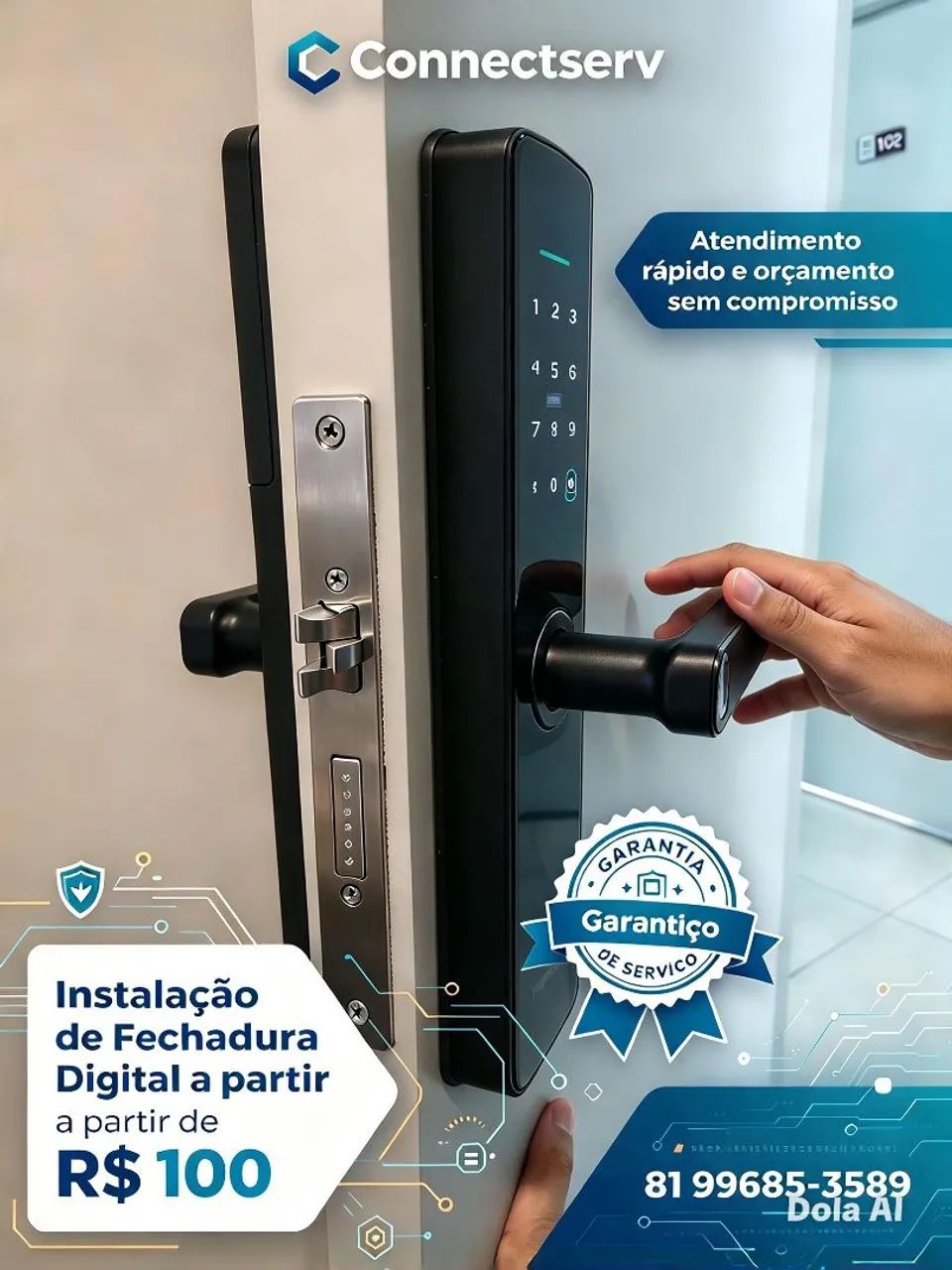 Instalação fechaduras.