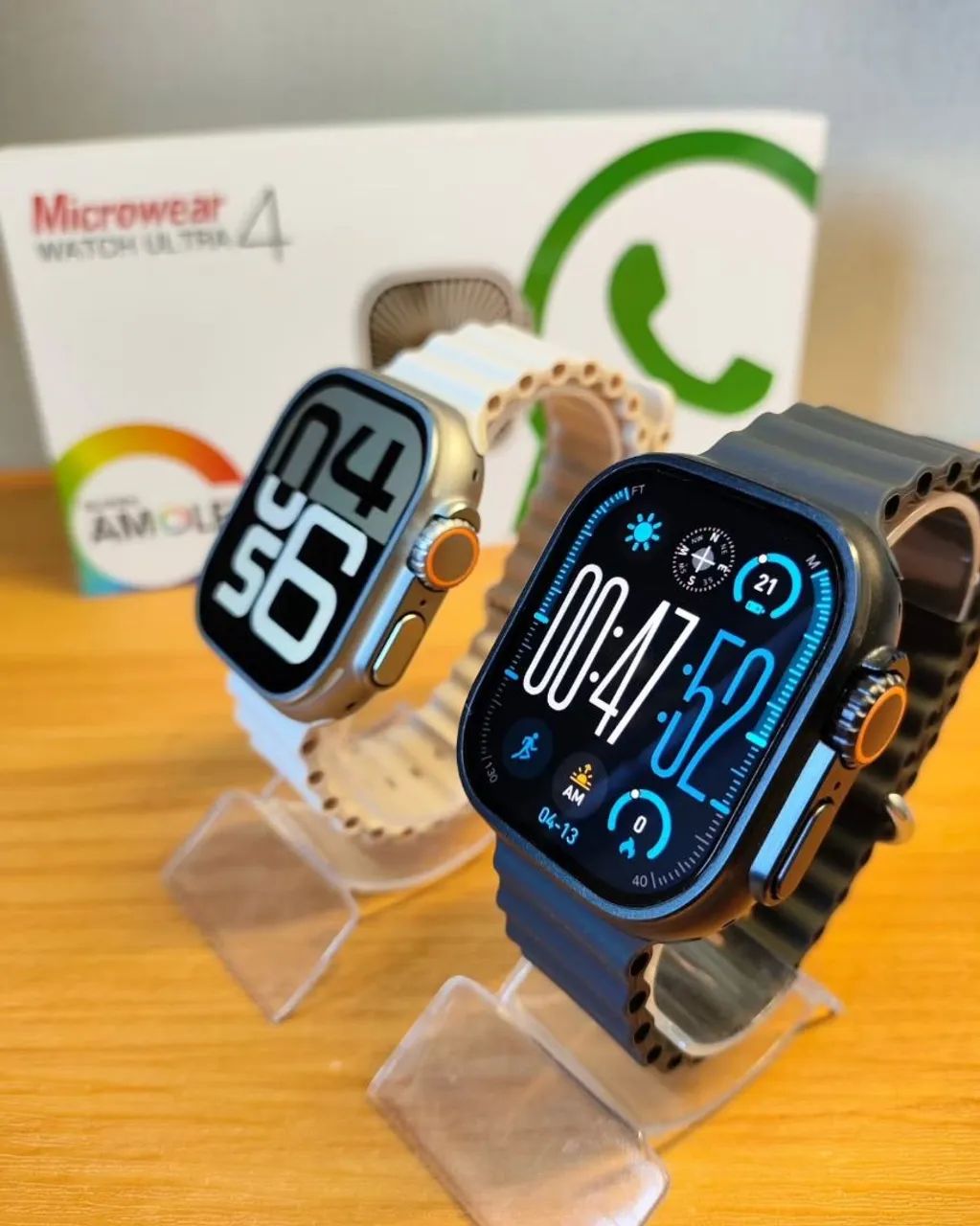 MICROWEAR ULTRA 4 PLUS amoled 49mm mais pulseira extra - Foto 2