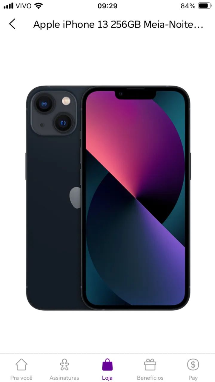 Iphone 13 256GB Preto Novo, chega dia 29 na minha casa - Celulares
