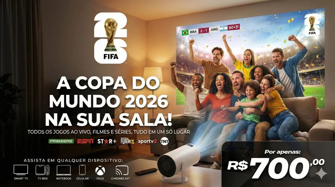 Projetor 130 polegadas 