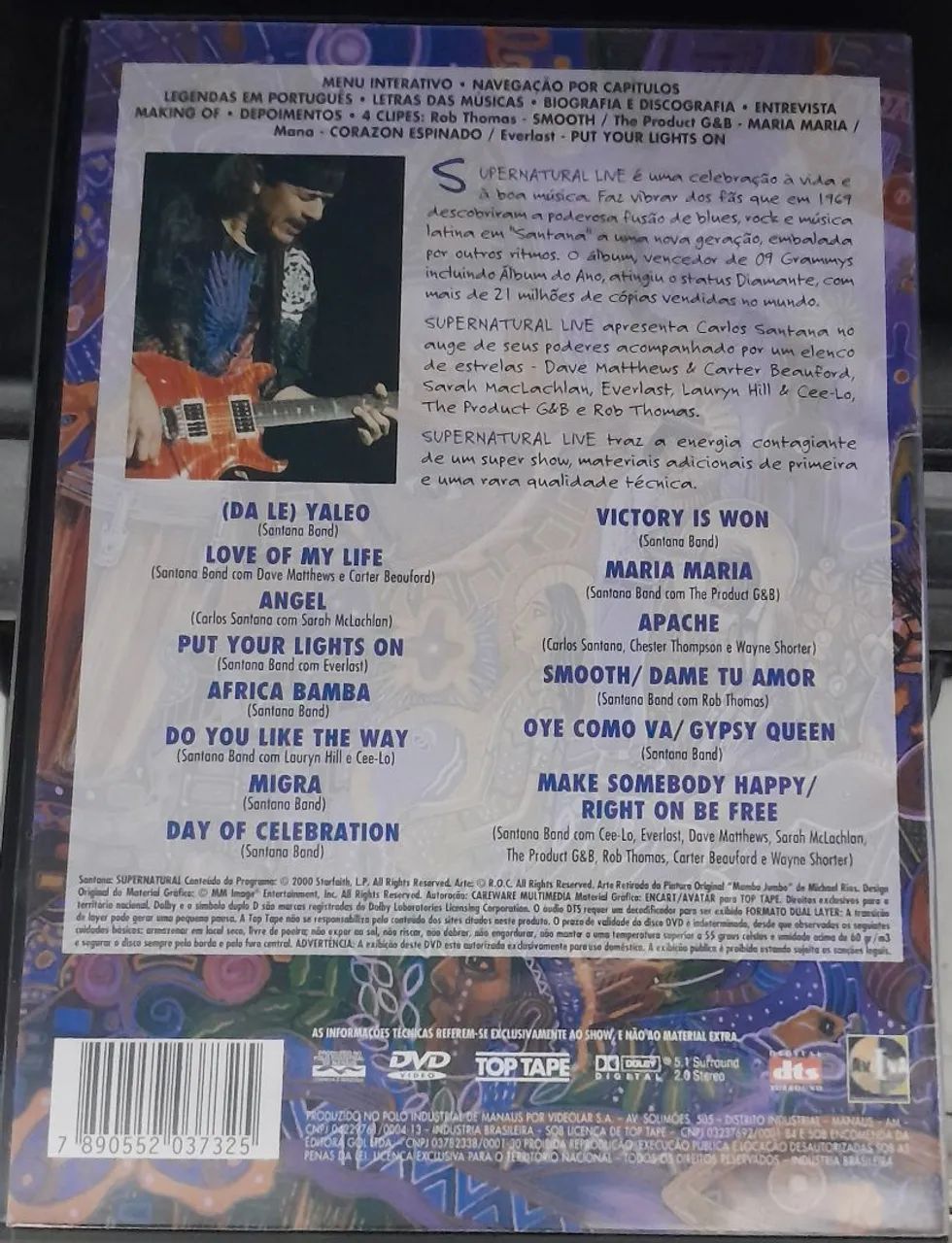DVD Santana - Supernatural Live - Foto 2