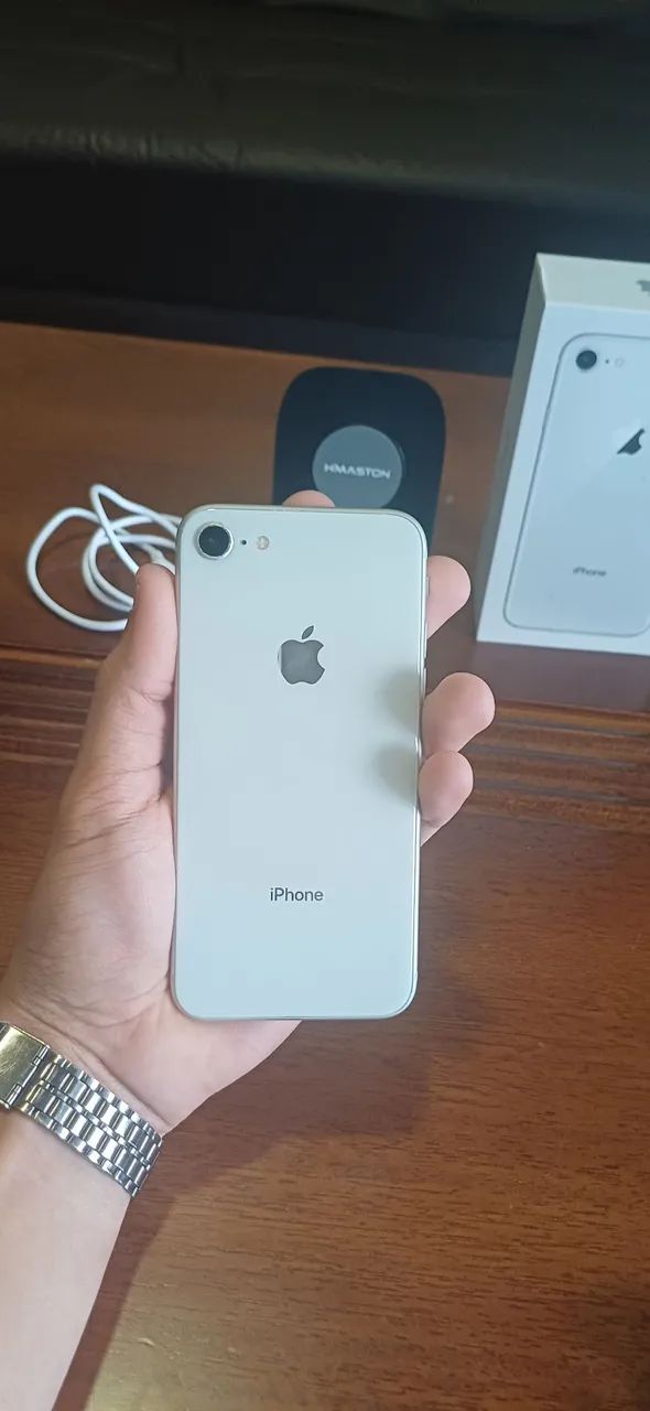 iPhone 8 64GB Branco Impecável + Caixa e Acessórios - Foto 4
