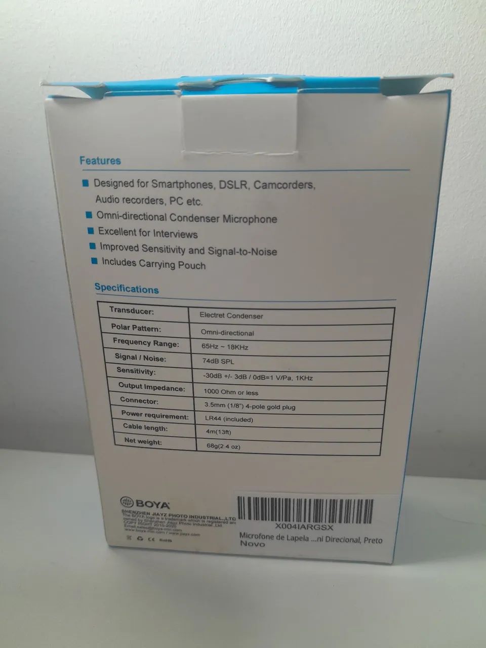 Microfone de lapela BOYA duplo (BY-M1DM) - Foto 4