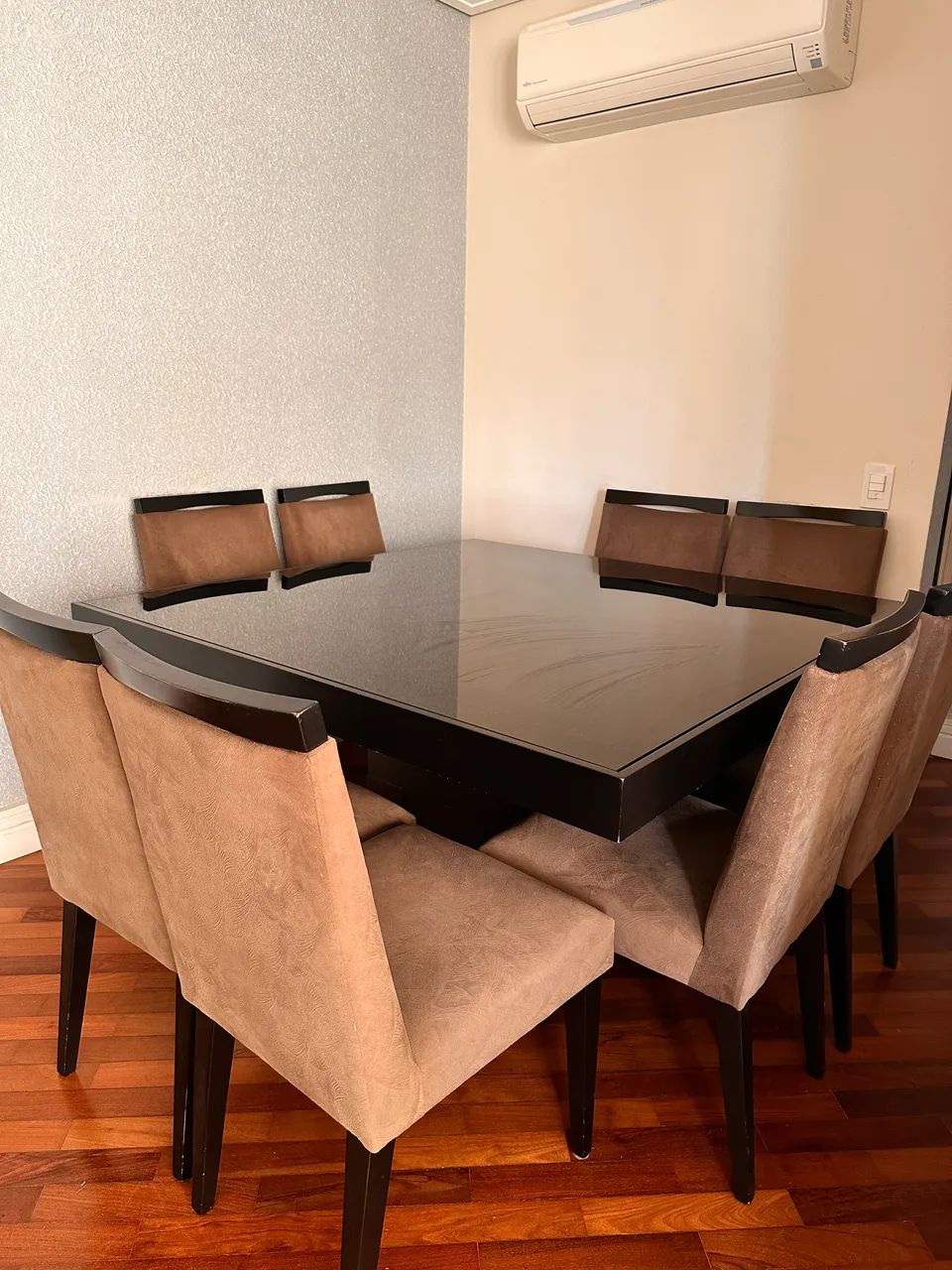 Mesa quadrada preta 1,40x1,40 - Foto 5