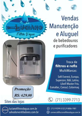 Purificador Filtro Bebedouro de Água Branco Marca Latina - Refrigerado por Compressor
